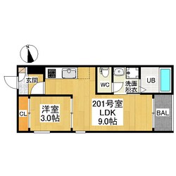 太閤通駅 徒歩6分 2階の物件間取画像